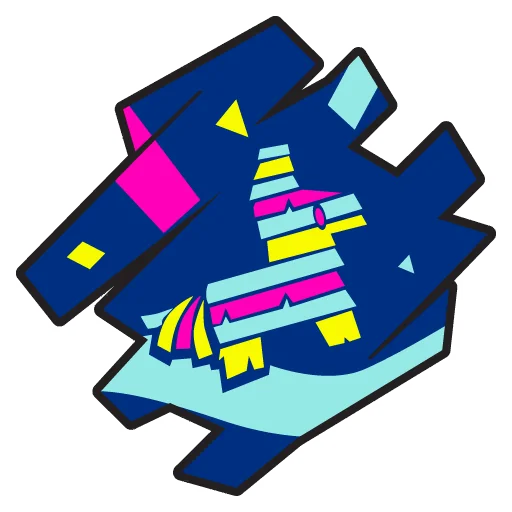 Blue Piñata camouflage