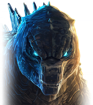 Godzilla portrait