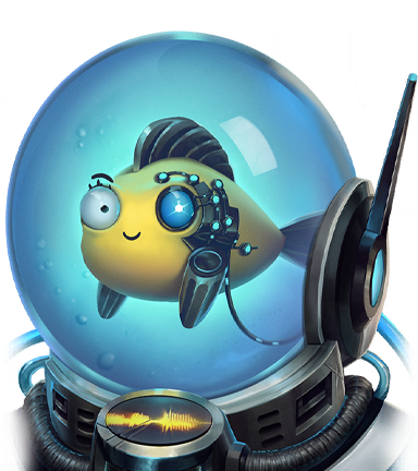Space Fishy portrait