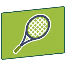 Tennisracket flag