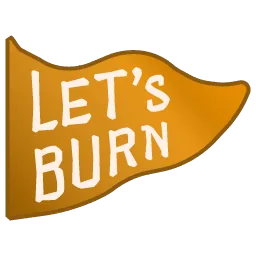 Burning flag