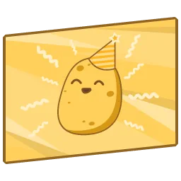 Nationalpotatogolden flag
